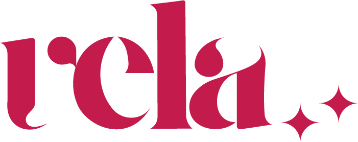 Vela logo — kırmızı, krem zemin